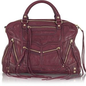 Jealous Tri Zip Leather Satchel Bag